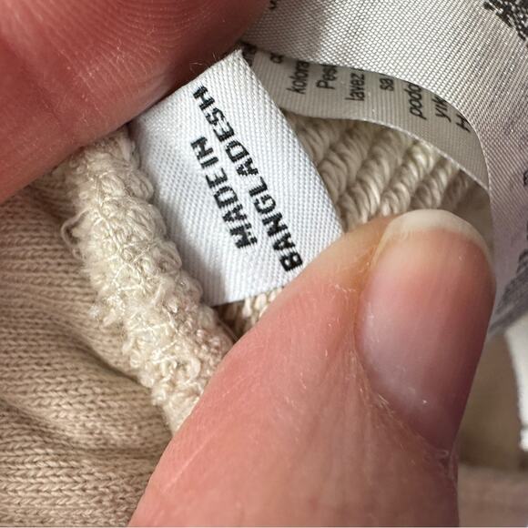 Jack & Jones Cream Cargo Jogger Sweatpants Mens M Classic Casual Cozy Athletic - Picture 12 of 16